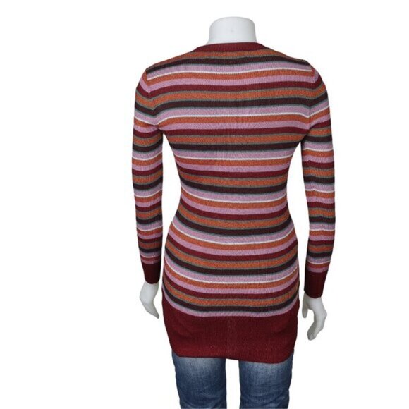 Zara Cardigan Striped Shimmery Thread Knit Special Edition Size Small - Picture 8 of 13